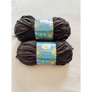 Yarn Bee Madcap yarn Charcoal Same Dye Lot 3.5 Oz 82 Yds Ea 100g Ea Knit Croche